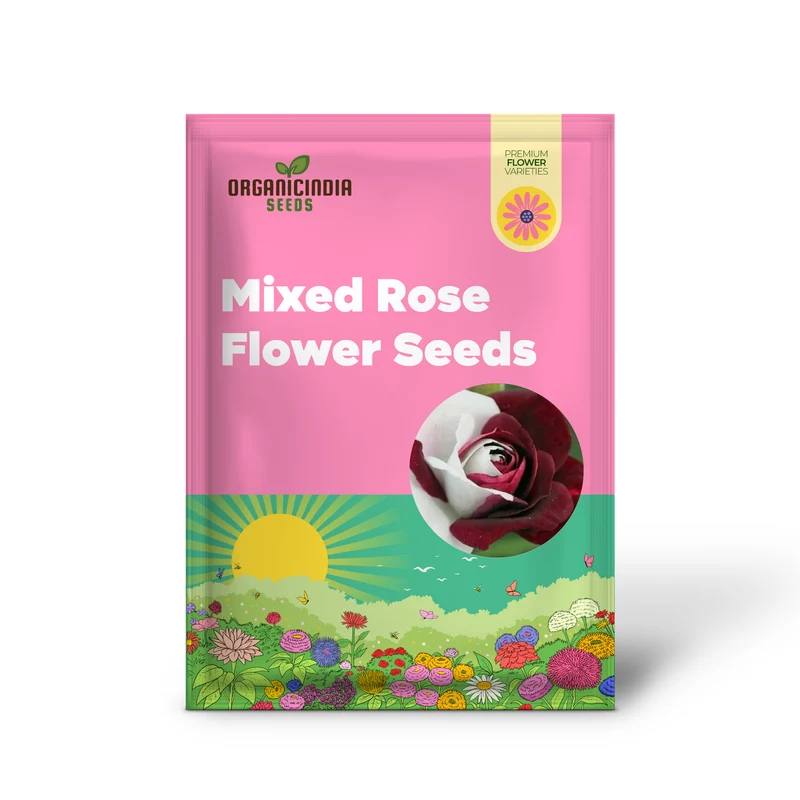 Rose Seeds (Brown and White Mixed Rose Seeds) - Unique Stunning Blooms for Gardens