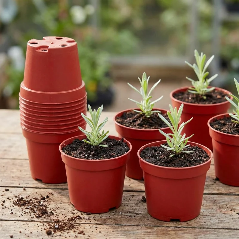 Roter Anzuchttopf – Ø 6 cm, Höhe 5 cm
