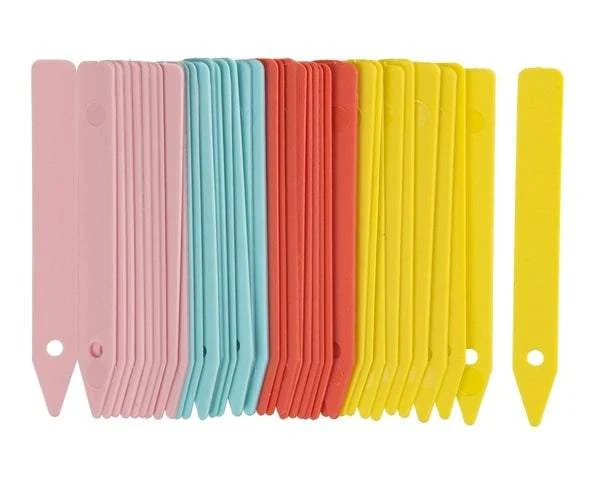 Farbige Sticketiketten, H10cm, Set mit 40 Stück