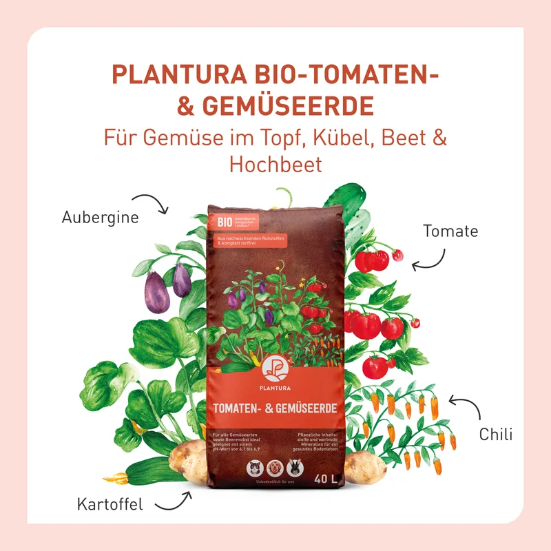 Bio-Tomaten- & Gemüseerde Torffrei 40 L