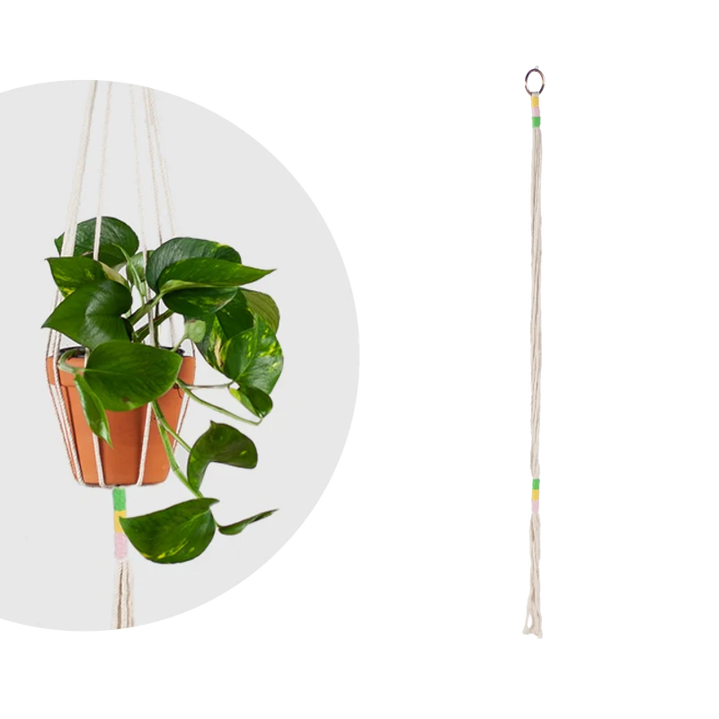 Makramee Blumenampel für 12 cm Töpfe