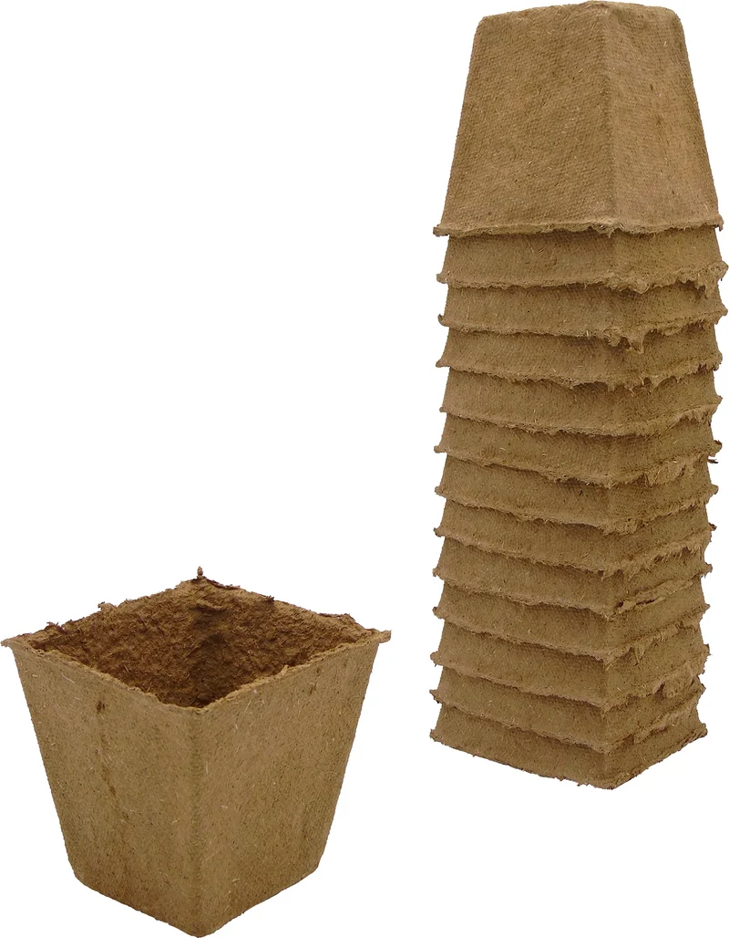 Biologisch abbaubare Töpfe, H6xØ6cm, 18 Stück