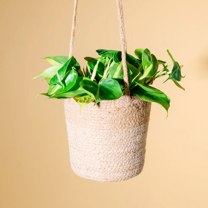 Hängetopf aus Jute
