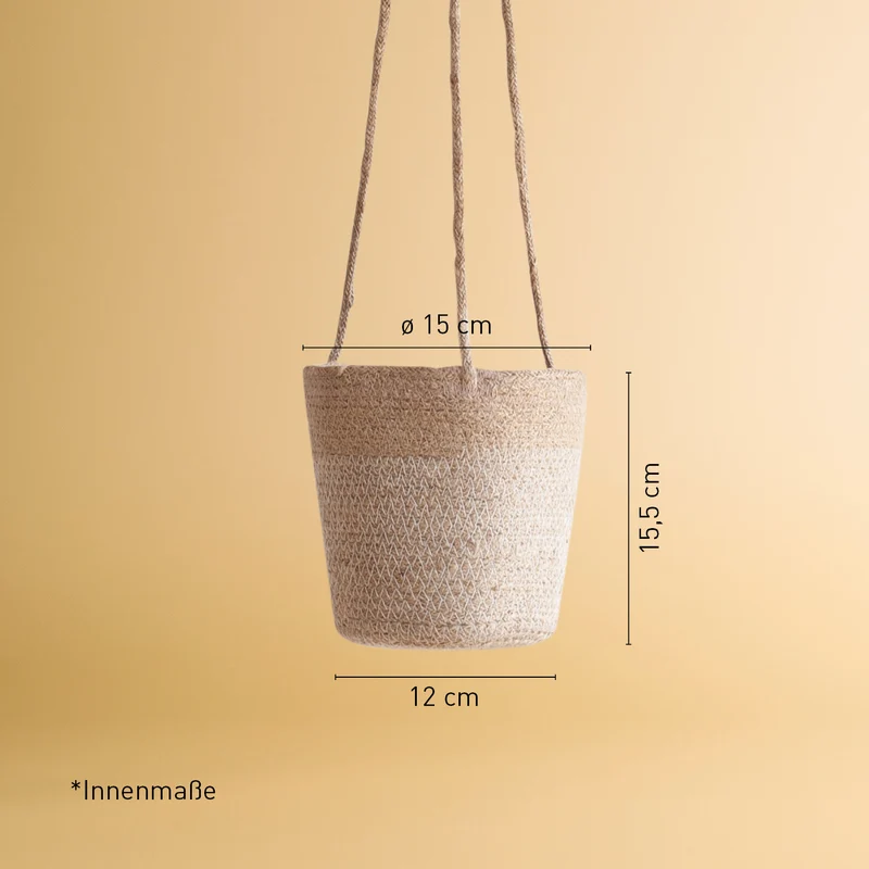 Hängetopf aus Jute