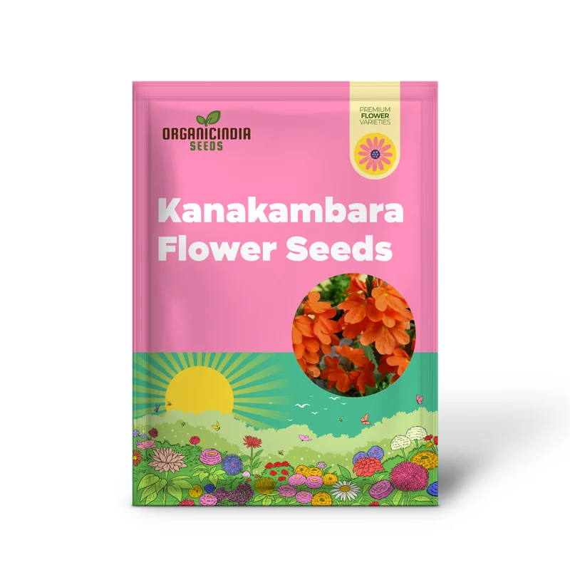 Kanakambara Flower Seed-Hybrid for Planting, Rare Seeds for Exquisite Blooms