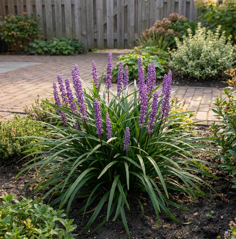 Liliengras (Liriope muscari 'Moneymaker')