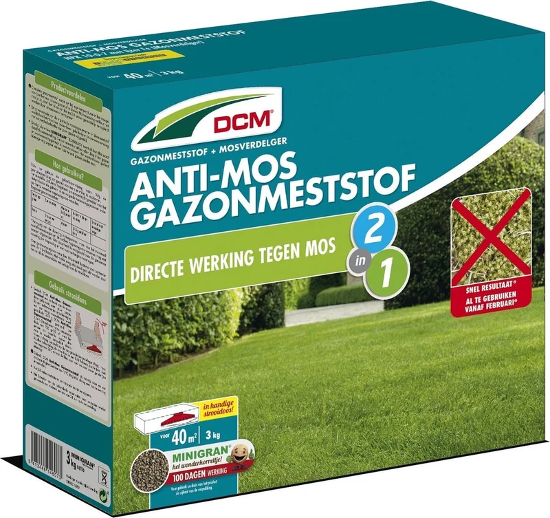 DCM Rasendünger gegen Moos – 3 kg