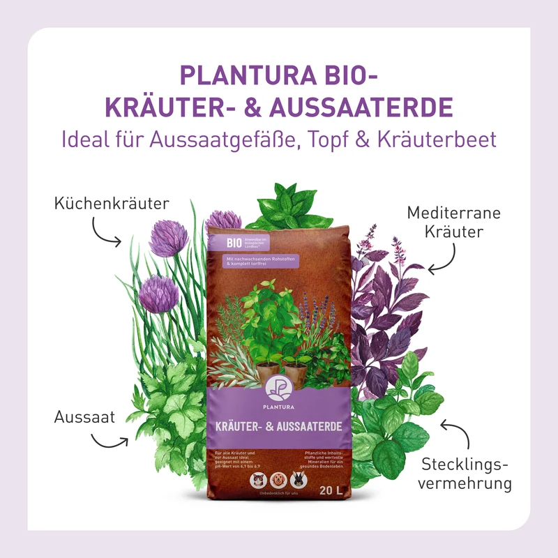 Bio-Kräuter- & Aussaaterde Torffrei