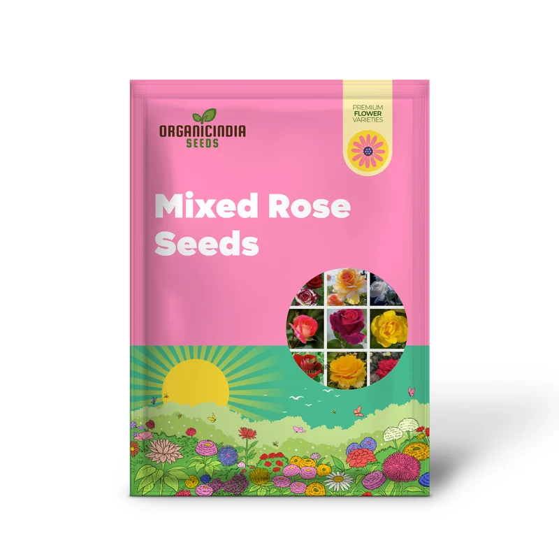 Mixed Rose Seeds for Planting Non-GMO Flower Seeds for Home Garden - Premium Gardening Seeds for Vibrant Blooms - Ideal for Garden Enthusiasts and Beginners Alike
