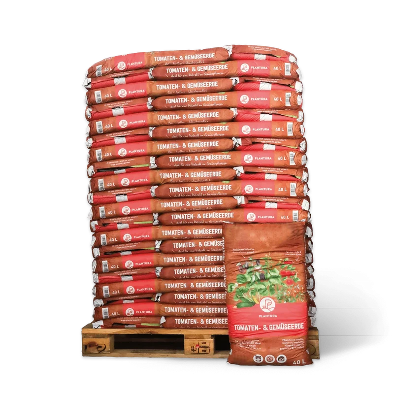 Bio-Tomaten- & Gemüseerde Palette 60 x 40 L