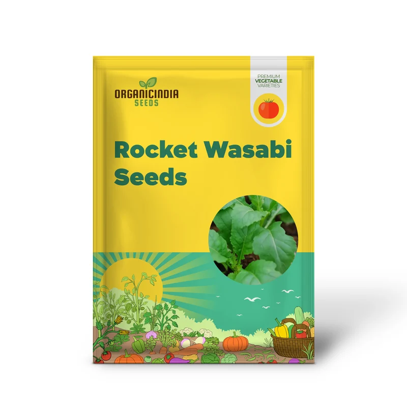 Rocket Wasabi Vegetable Seeds For Planting, Spicy and Flavorful Rocket Greens for a Unique Addition to Your Vegetable Garden