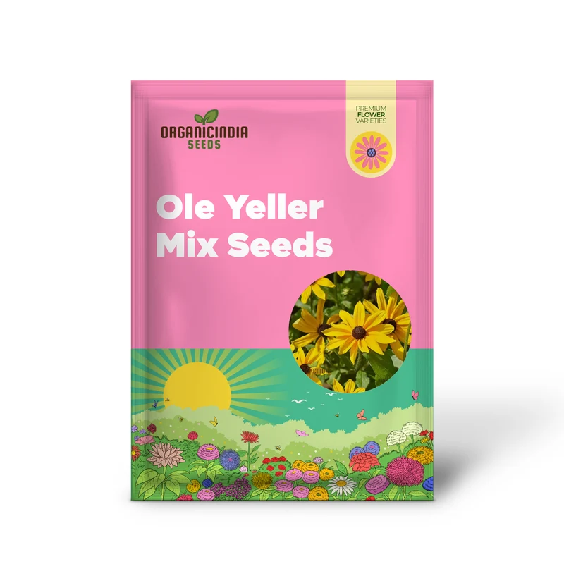 Ole Yeller Wildflower Mix Seeds For Planting, Bright Yellow Blooms