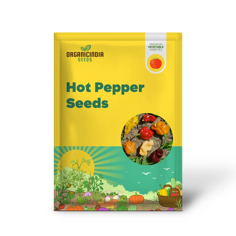 Hot Pepper Seeds - Caribbean Blend for Vibrant Flowers and Garden Planting