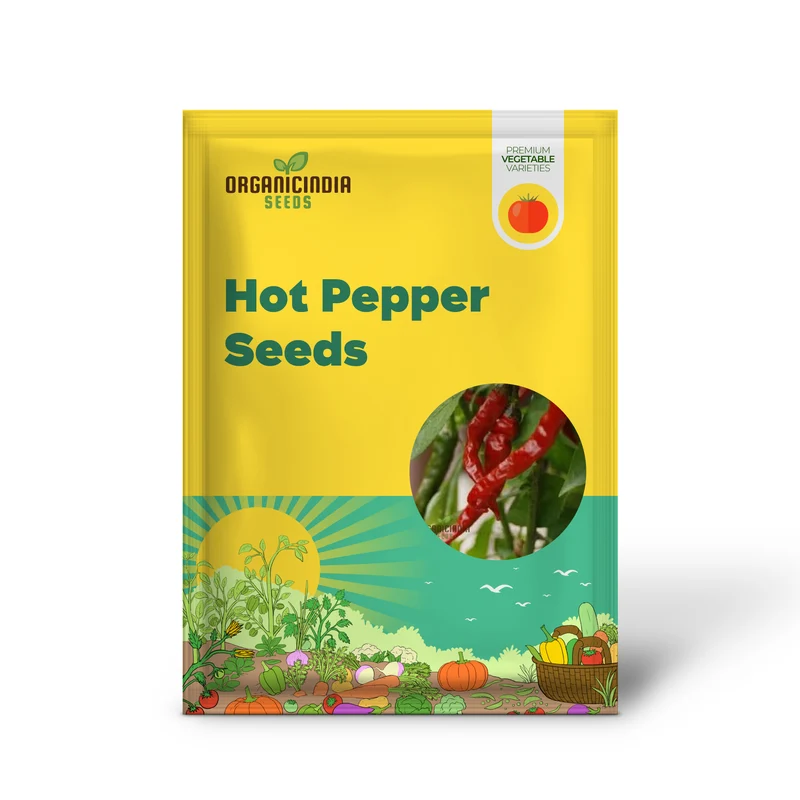 Hot Pepper Seeds - Cayenne Long Red Thin for Vibrant Flowers, Ideal for Planting