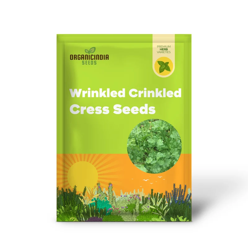 Wrinkled Crinkled Cress Seeds – Premium Quality Flavorful Greens for Home & Garden
