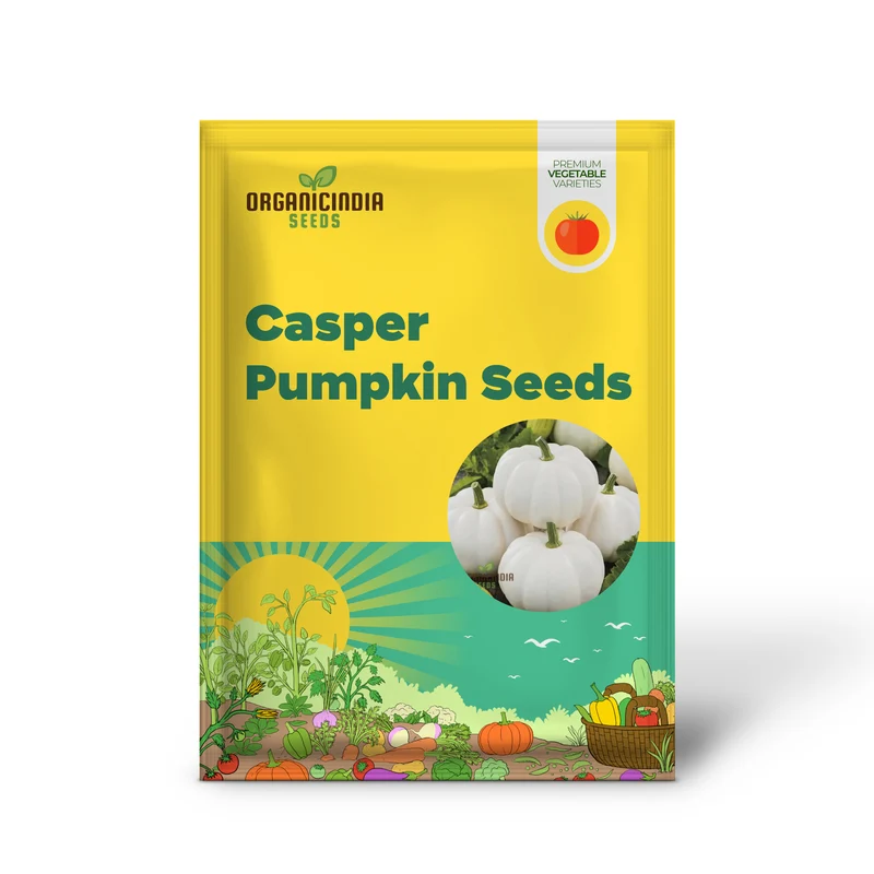 Casper Pumpkin Seeds for Planting - Premium Quality Seeds for Your Garden