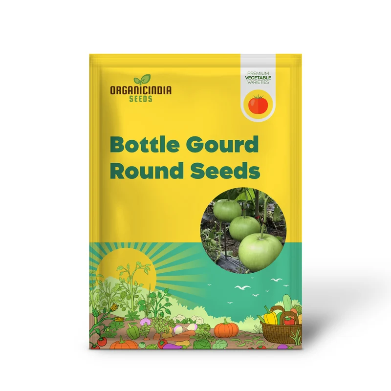 Bottle Gourd Round Seeds - Premium Quality for Planting and Gardening