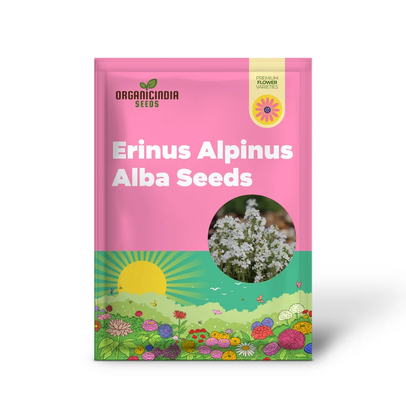 Erinus Alpinus Alba Seeds for Gardening Enthusiasts - Rare White Alpine Rockery Flower Seeds