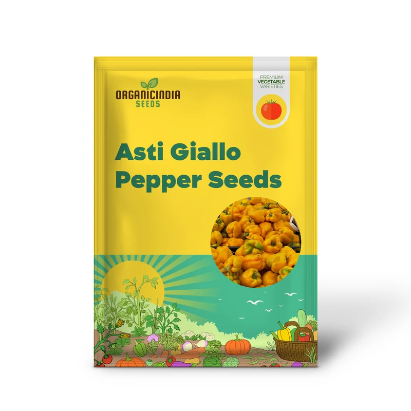 Quadrato Asti Giallo Pepper Vegetable Seeds, Premium Quality Seeds for Gardening Enthusiasts