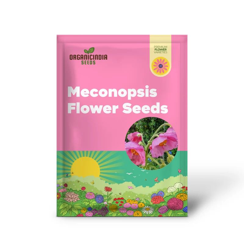 Meconopsis Seeds (Pink Icing Meconopsis Seeds) - Rare Beautiful Perennial Blooms for Gardens