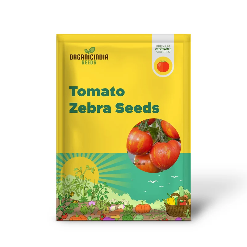 Tomato Red Zebra Seeds for Planting- Heirloom Vegetable Seeds for Vibrant Red Striped Tomatoes