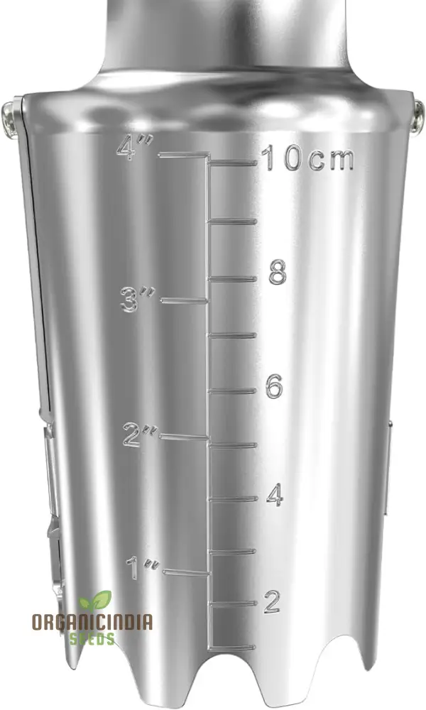 Depth Mark Bulb Planter - Perfect for Transplanting Bulbs, Digging, and Automatic Soil Release Seed Planting Tool for Tulips, Daffodils, Dahlias, and More