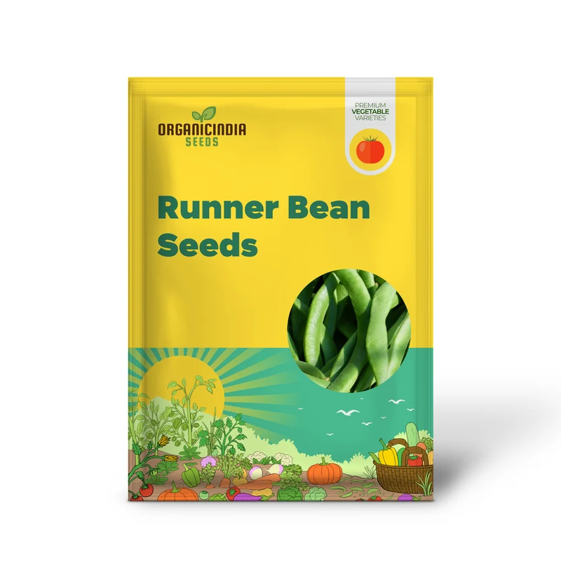 Painted Lady Improved Runner Bean Vegetable Seeds, Premium Quality Seeds for Your Garden