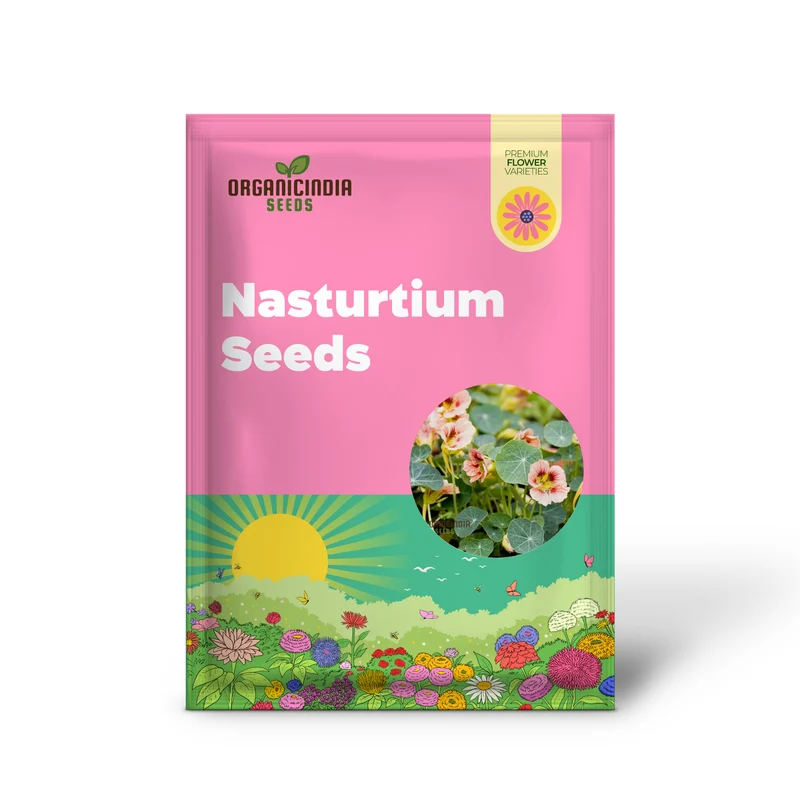 Nasturtium Seeds (Ladybird Rose Nasturtium Seeds) - Stunning Edible Flower Variety