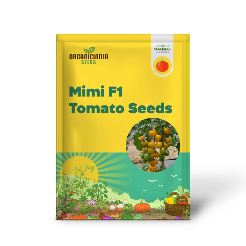 Yellow Mimi F1 Tomato Seeds , Premium Quality Seeds for Home Gardening Enthusiasts, High-Yielding and Disease-Resistant Variety