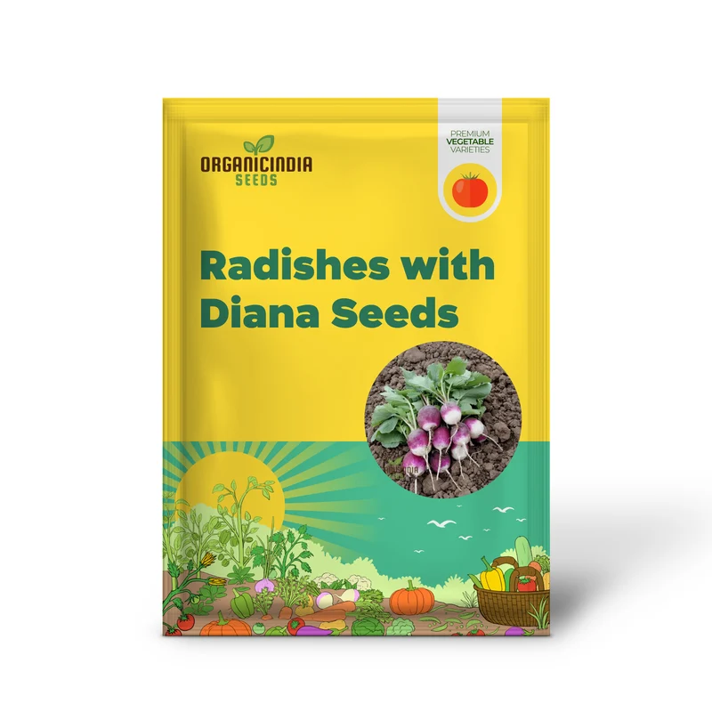 Radishes with Diana Seeds, Enhance Your Gardening Experience with High-Quality Seeds for Bountiful Harvests