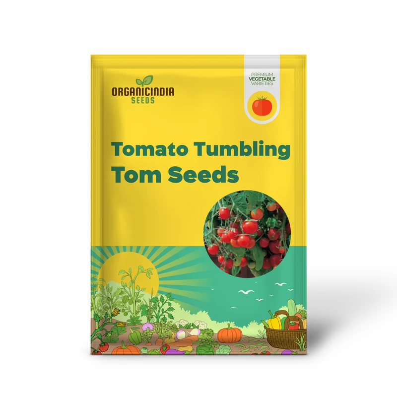 Tomato Tumbling Tom Red Seeds - Perfect for Abundant and Flavorful Hanging Basket Tomatoes