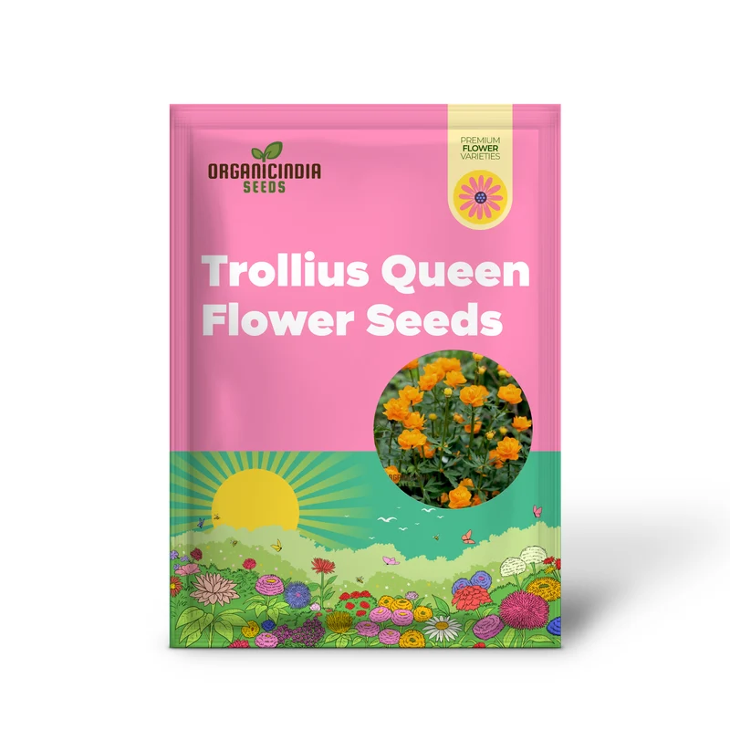 Trollius Golden Queen Seeds – Premium Garden Bloom Variety for Vibrant Planting