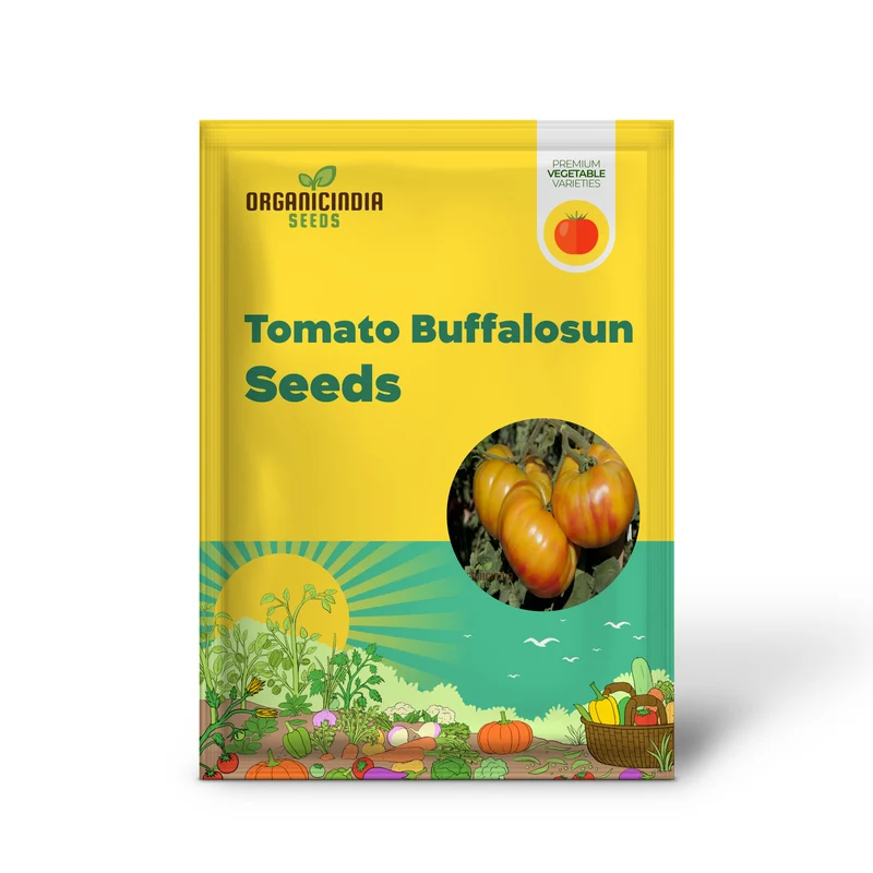 Buffalosun Tomato Seeds, High Yield Heirloom Variety Perfect for Juicy Slicing and Salads