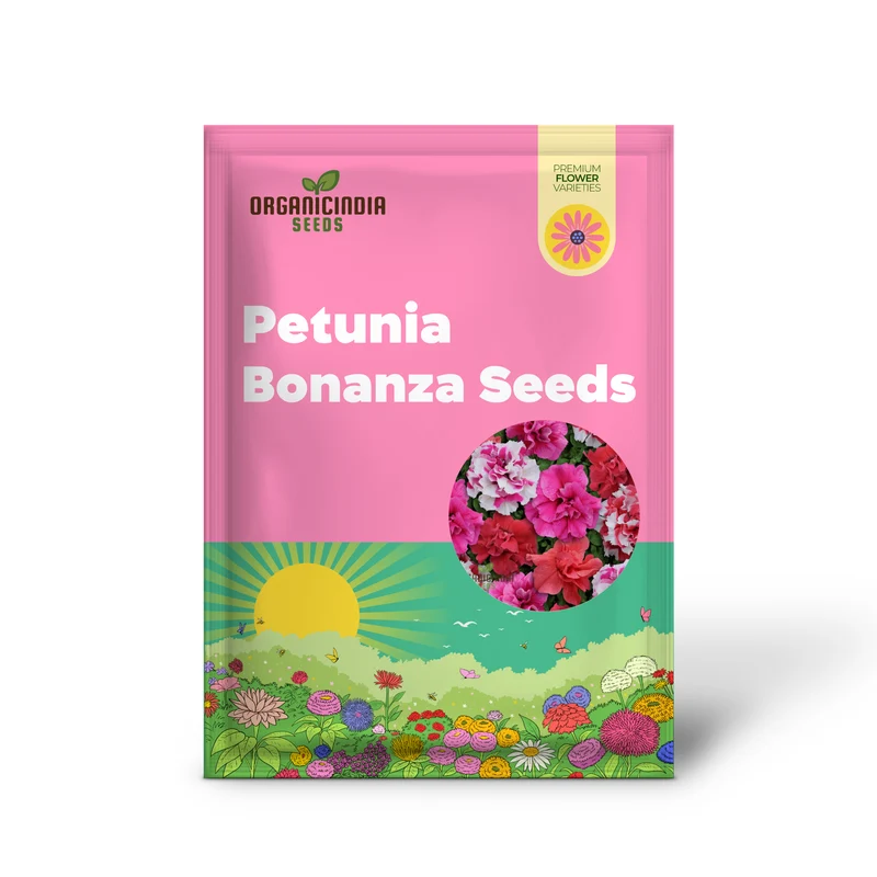 Petunia Bonanza Mixed F1 Seeds – Colorful Hybrid Variety for Vibrant Garden Blooms