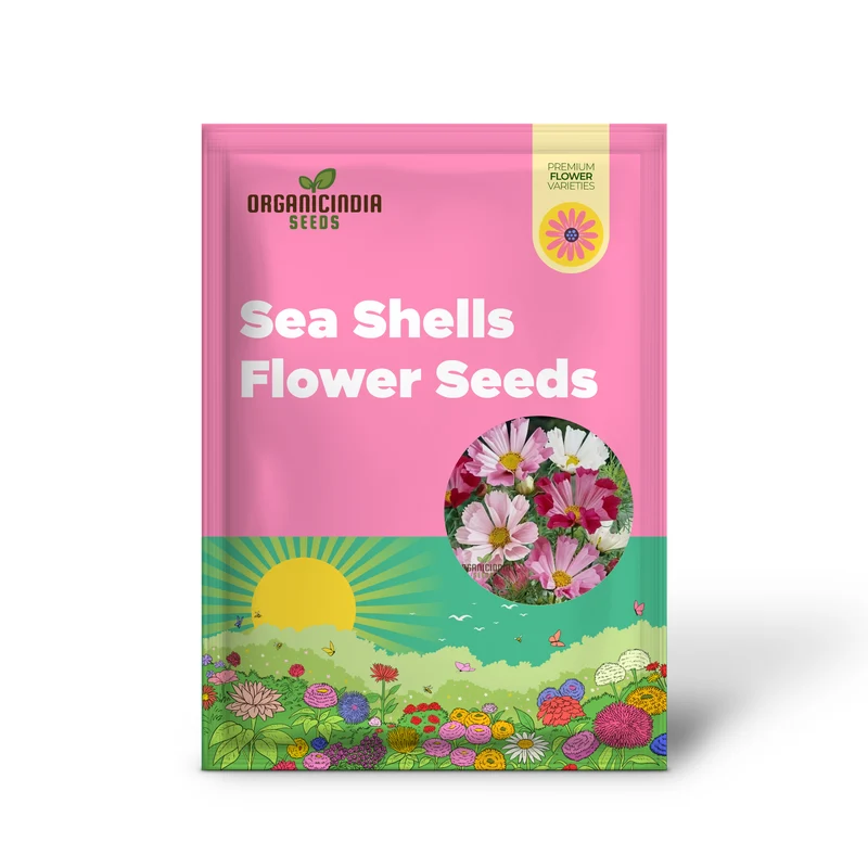Cosmos Sea Shells Mixed Flower Seeds - Premium Gardening Seeds for Vibrant and Unique Blossoms | Perfect for Home Gardens and Landscapes