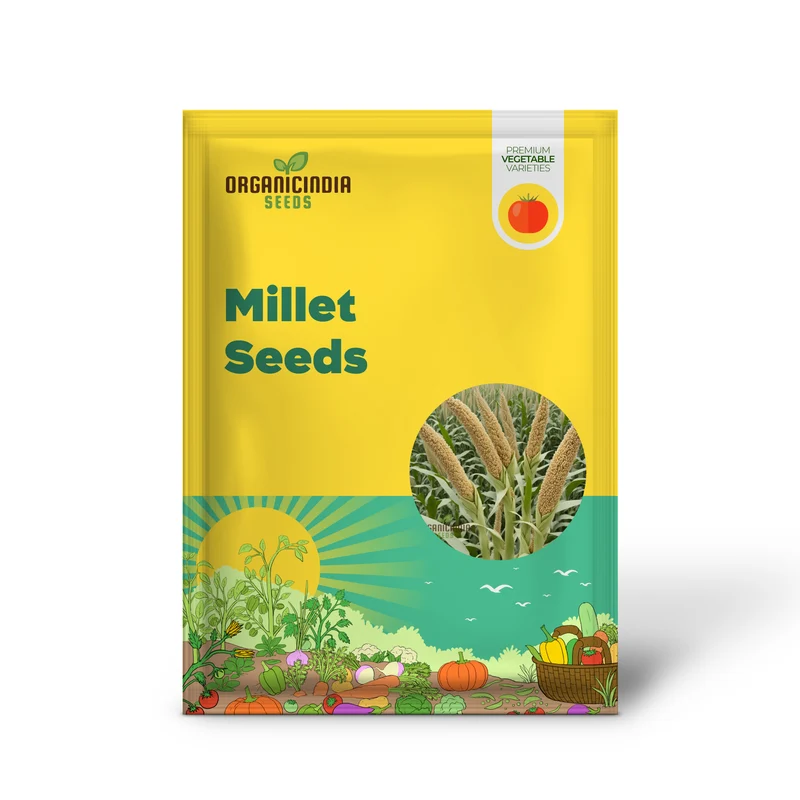 Golden Harvest Millet Vegetable Seeds, Nutrient-Rich Brown Top Millet Seeds for Sustainable Farming and Nutritious Staples