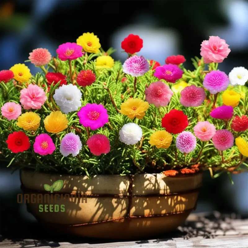 Moss Rose Portola Turquoise Seeds – Drought-Tolerant Ground Cover for Gardens