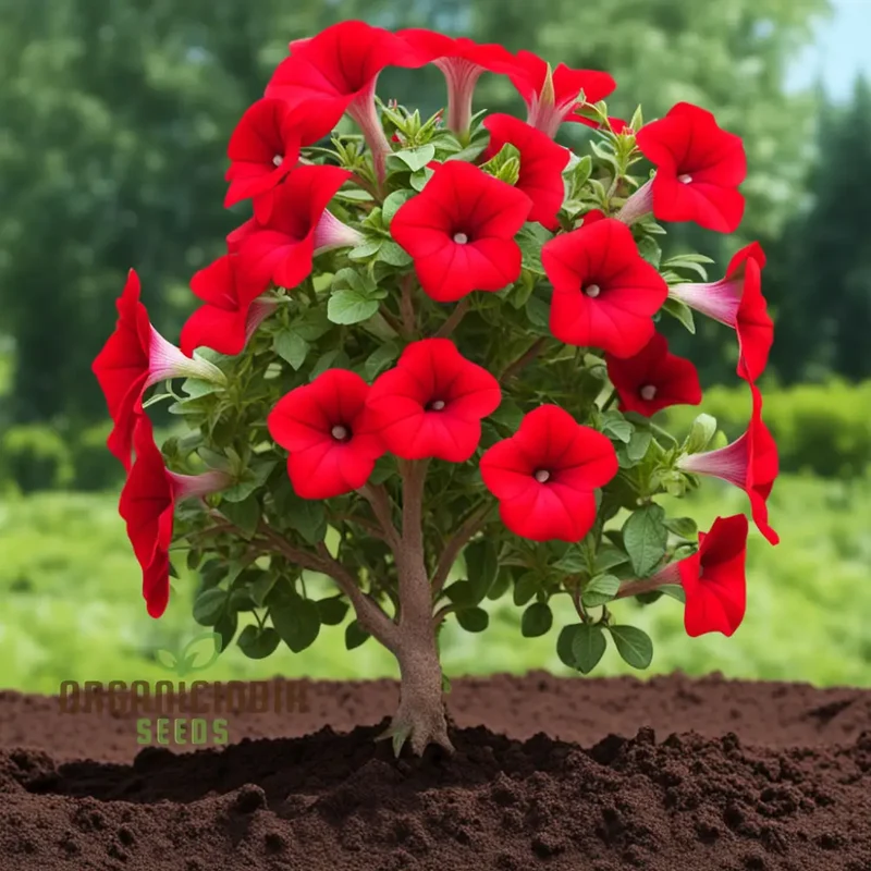 Red Petunia Flower Seeds, Bold Blooms for Vibrant Garden Displays - Premium Flower Seeds for Planting and Gardening Excellence