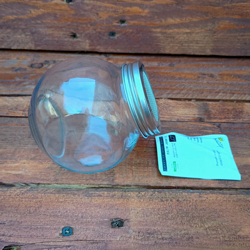400ml Sprouting Jar with Metal Mesh Lid & Organic Spicy Salad Mix Seeds