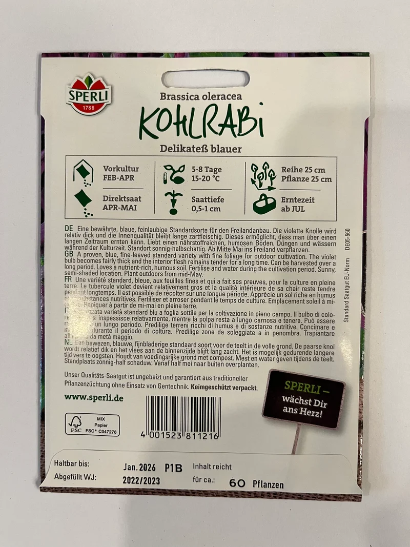 Kohlrabi Delikateß blauer