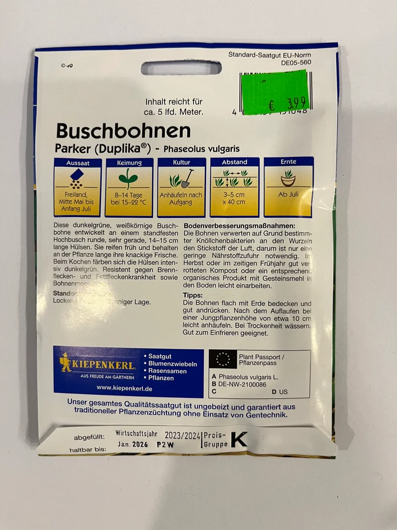 Buschbohnen Duplikat