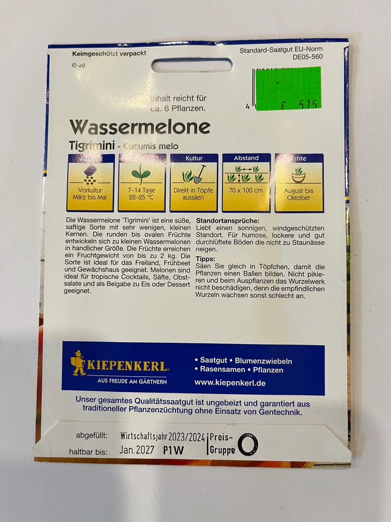Melone, Wassermelone Tigrimini