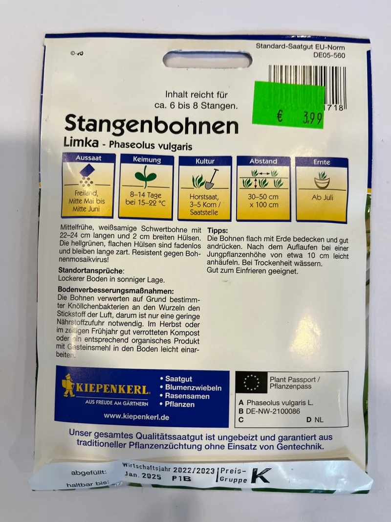 Stangenbohnen Cobra