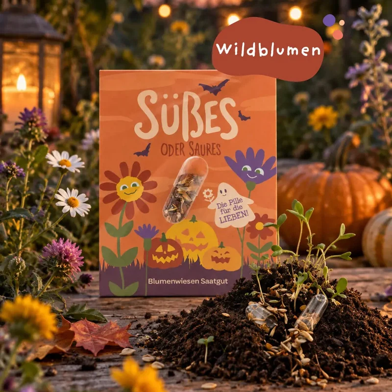 Halloween Saatpille "Süßes oder Saures" - Süßes