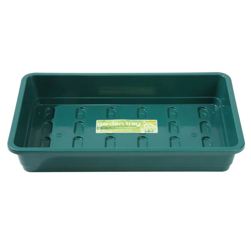 Zimmergewächshaus 38 x 23 x 18 cm – stabiles Mini-Gewächshaus mit grüner Schale