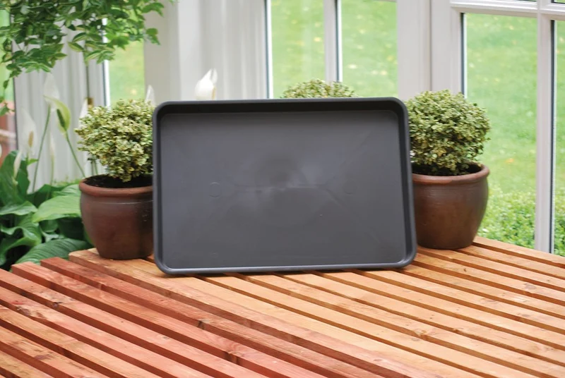 Stabile Pflanzschale 57 x 38,5 x 5 cm – ideal für Jungpflanzen, Transport & Bewässerung