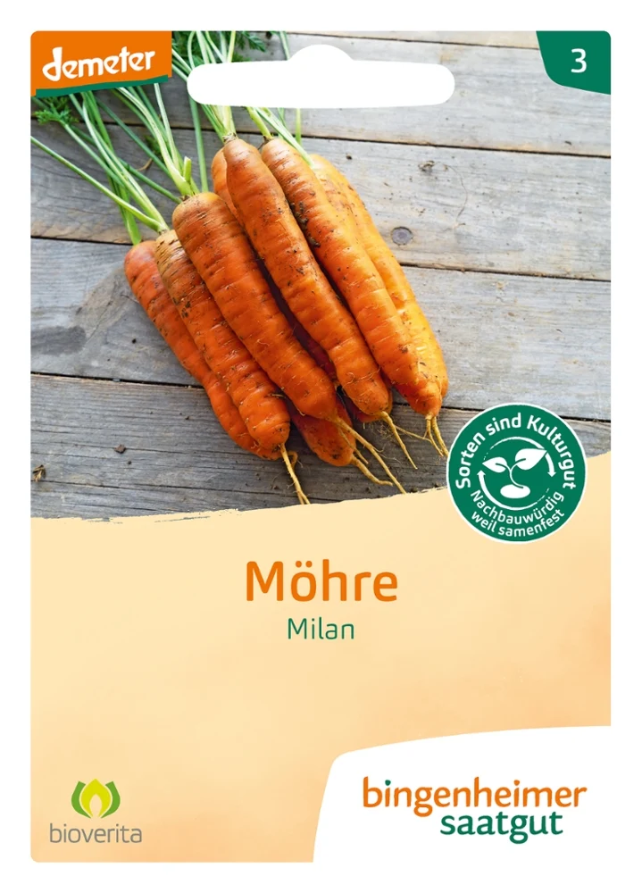 BIO Saatgut Möhren Milan, früh