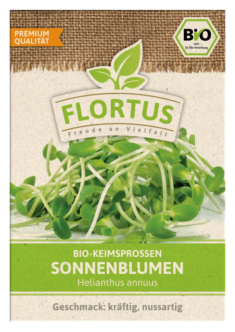 Keimsprossen Sonnenblume | BIO Keimsprossen von FLORTUS