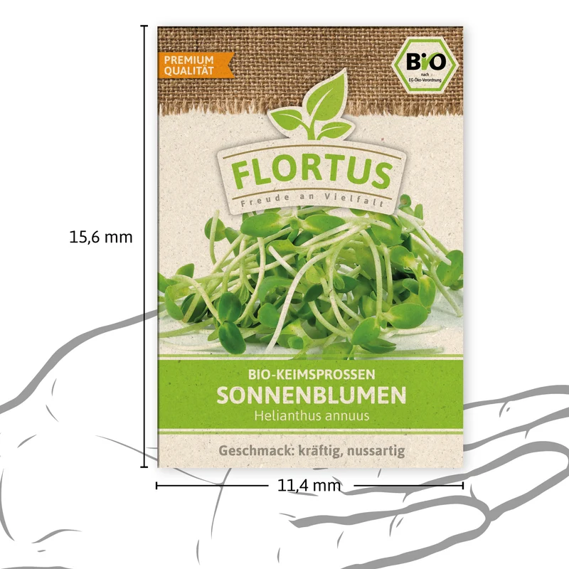 Keimsprossen Sonnenblume | BIO Keimsprossen von FLORTUS