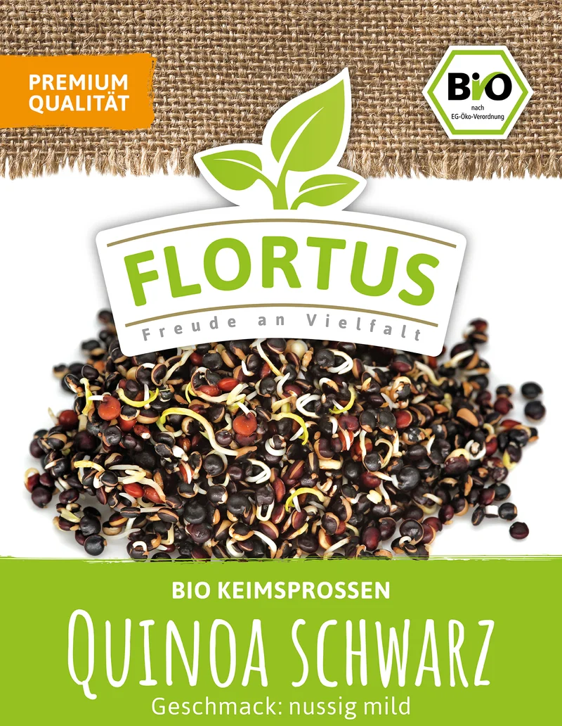 Keimsprossen Quinoa Schwarz | BIO Keimsprossen von FLORTUS